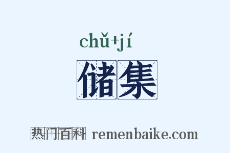 储集是什么意思的图片
